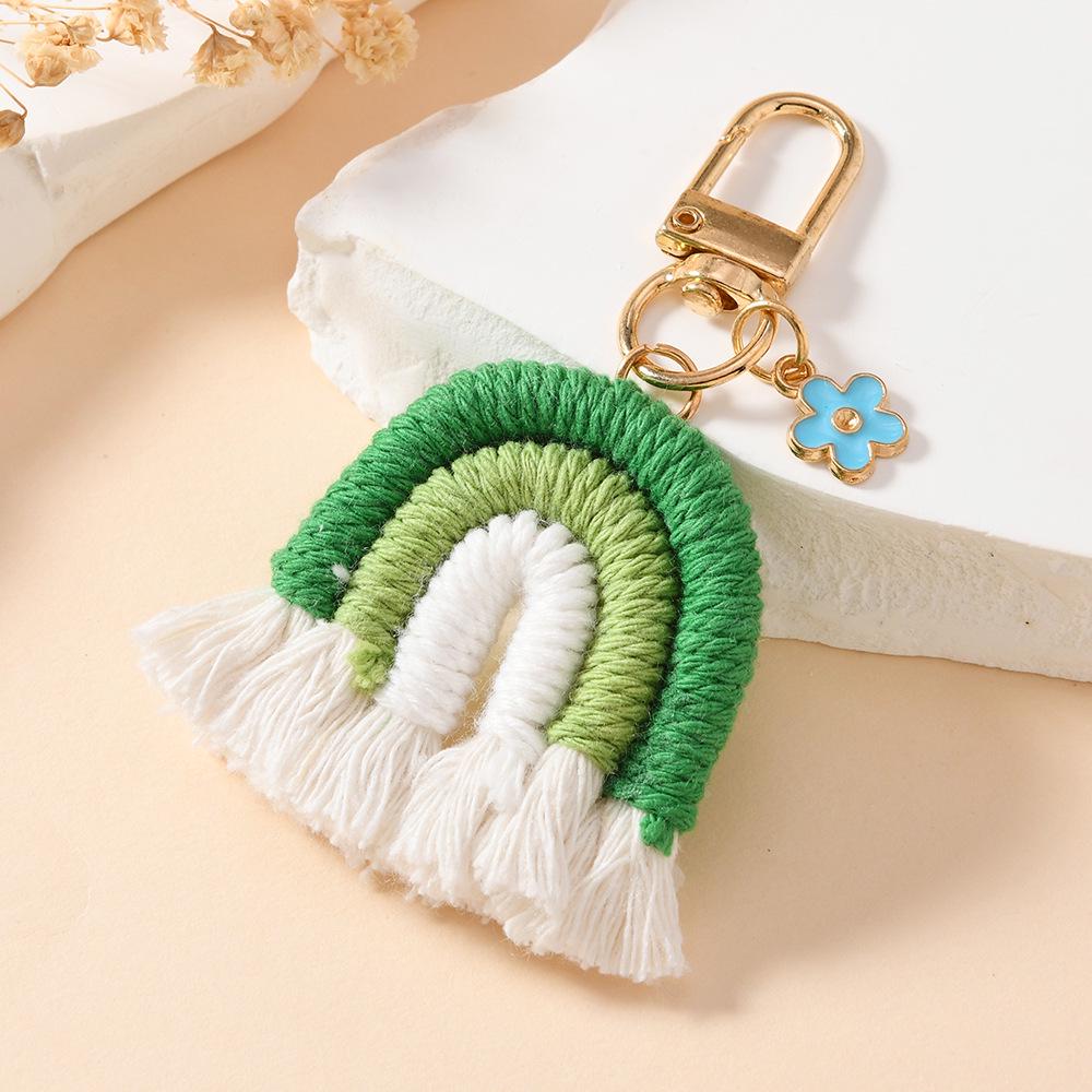 Радужный брелок-подвеска ручной работы