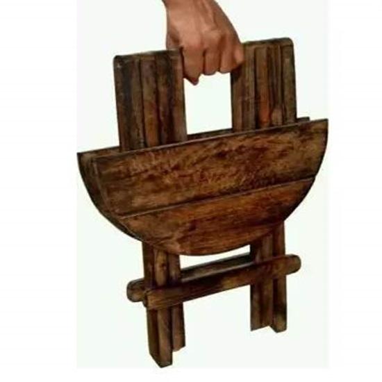 Деревянный складной регулируемый боковой столик ручной работы, журнальный столик, подставка для растений, уличный табурет 30,48 см