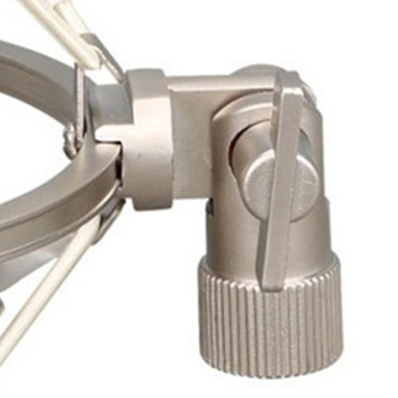 Металлический антивибрационный держатель для микрофона, стойка для микрофона, антивибрационная для видеозаписи, серебристый