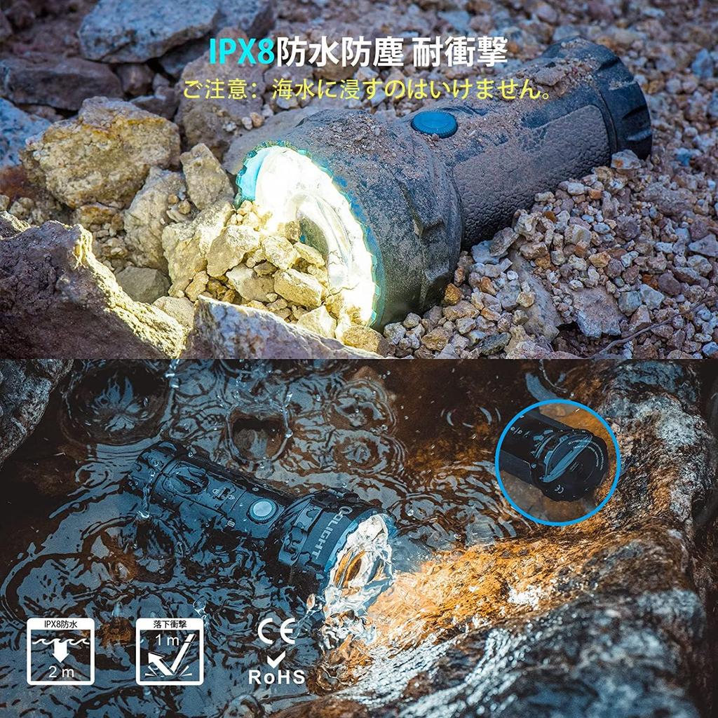 Фонарик OLIGHT Marauder 2, светодиодный фонарик, мощный, самый сильный, удобный, 14000 люмен, дальность 800 м, время работы 54 ч, материал из алюминиевого сплава, перезаряжаемый