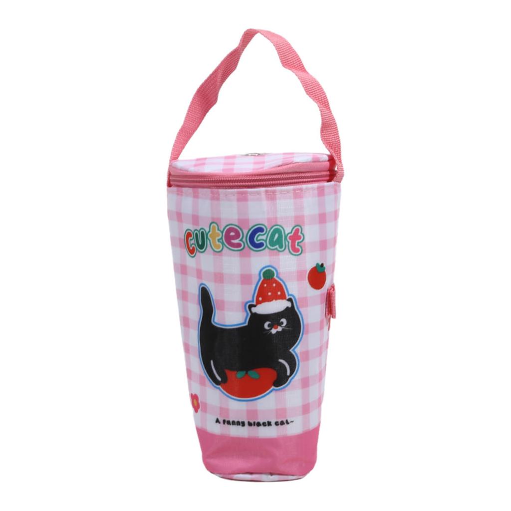 Portable Milk Tea Tote Bag Heat Preservation Bag Carrying Insulated Cup Cover Umbrella Pouch Handbag Camping Drinkware Accessories