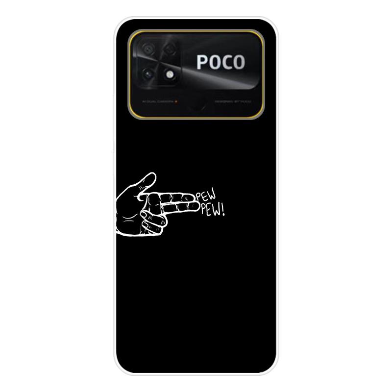 Для Xiaomi Poco C40 C 40 Чехол Мягкая силиконовая задняя крышка Мультяшный чехол для телефона Разнообразие