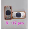 DIY Full Assembly Big Camera Flat For X like 17 Pro Housing,for iPhone X to 17 Pro X DIY 17 Pro Backshell X Convert 17 Pro