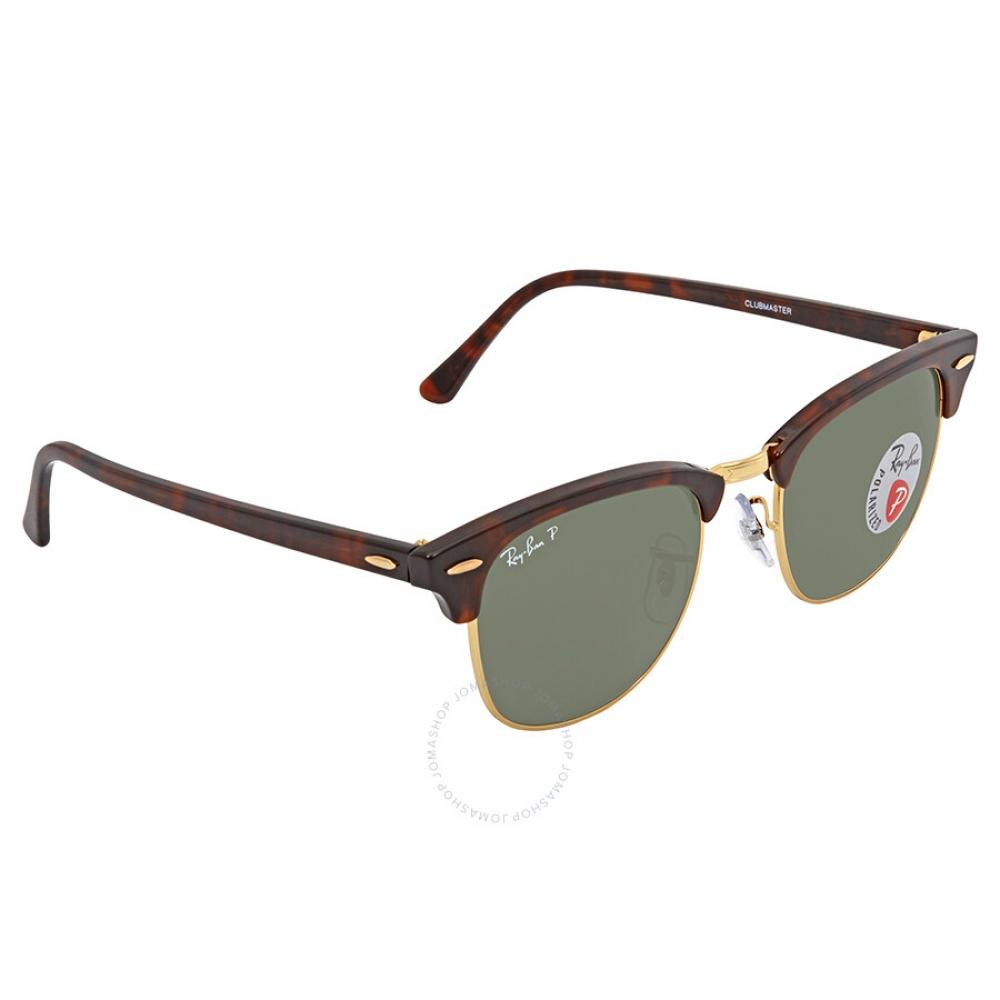 Ray Ban Clubmaster Classic Polarized Green Classic G 15 Унисекс Солнцезащитные очки RB3016 990 58 51