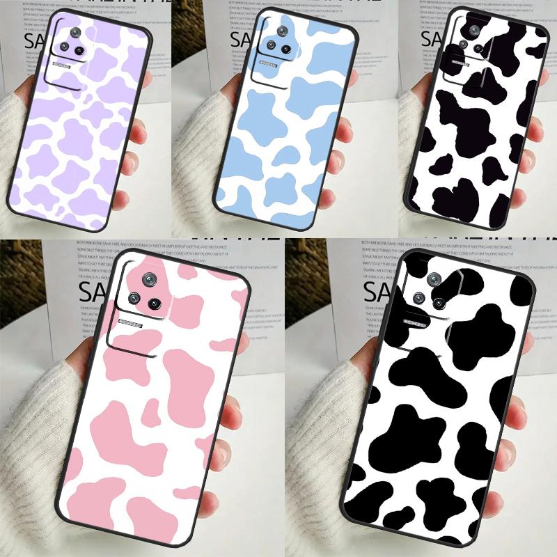 Cow Print Case For Xiaomi 14 13 Ultra 12 Lite 11T 12T 13T Pro POCO M6 X3 X5 X6 Pro F3 F5 M5s Cover