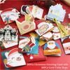 Mini Santa Claus Merry Christmas Xmas Party Decor Postcard Blessing Gift Cards Greeting Cards