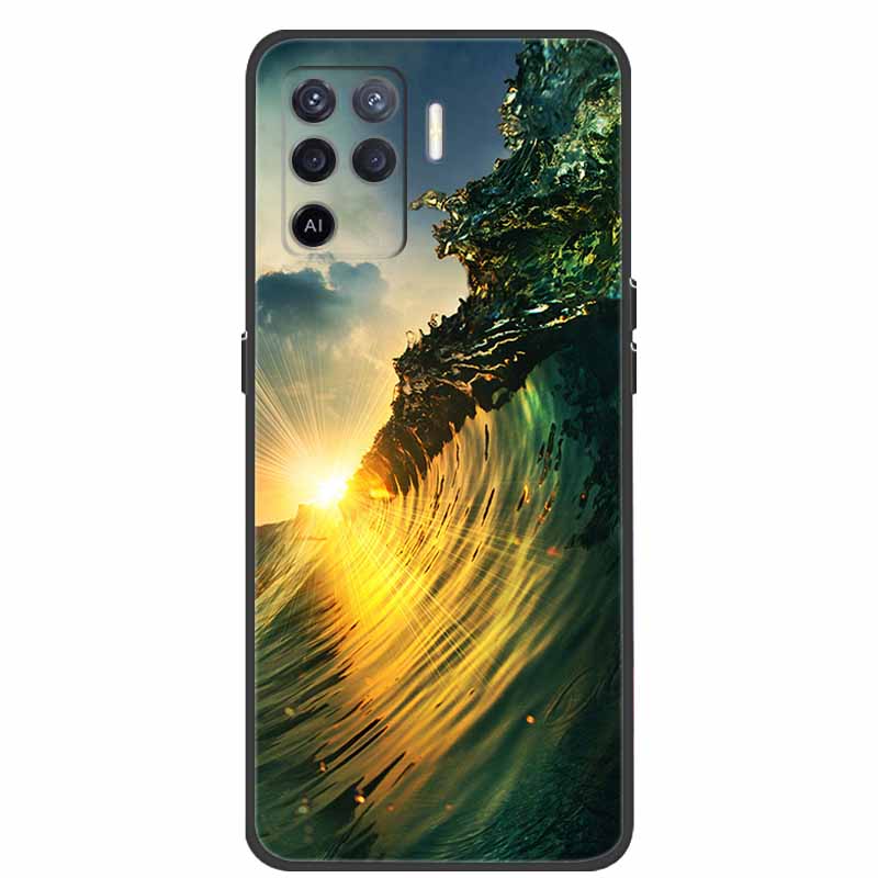 Для чехла OPPO Reno5 Lite Чехол Ударопрочный Мягкий силикон ТПУ Задняя крышка Для телефона Oppo Reno 5Z 5 Lite Чехол 5Lite CPH2205 Fundas