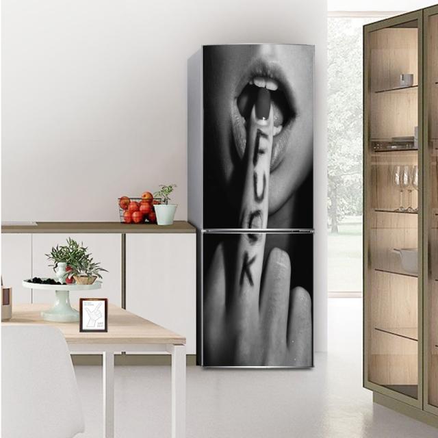 Серые крутые обои для холодильника, овечий череп, вино, самоклеящаяся виниловая наклейка, украшение для кухни, холодильника, наклейка на стену, шкаф