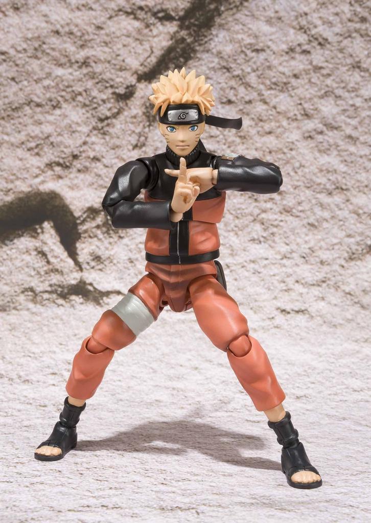 TAMASHII NATIONS NARUTO Shippuden Uzumaki Naruto 140mm ABS PVC Painted Action Figure S.H.Figuarts Approx. & [Used]