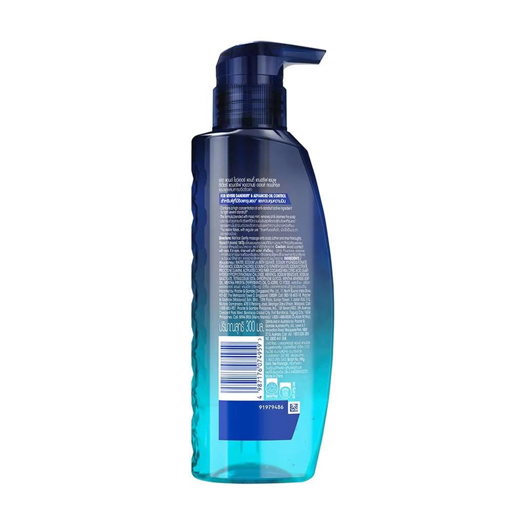 HEAD & SHOULDERS Шампунь против перхоти, профессиональный, против сильной перхоти, улучшенный контроль жирности, 300 мл.