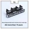 For Audi A4L A5 A6L Q3 Q5 Quattro Front Grille Badge & Rear Trunk Emblem High-End Style Decoration Exterior Upgrade Accessories