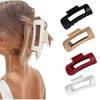 Flexible Ponytail Hairpins Soft Non-Slip Matte Barrettes New Unsnappable Claw Clip  For Women