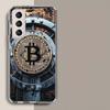 Bitcoin Money Phone Case For Samsung Galaxy S25 Edge S24 S23 FE S21 S20 S10 Plus S22 S26 Ultra Cover Clear Cases TPU Capa Shell