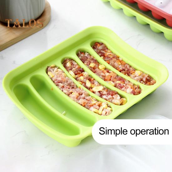 Форма для колбасы, легко снимается, многоразовая прочная форма для хот-догов «сделай сам», с крышкой, кухонные принадлежности