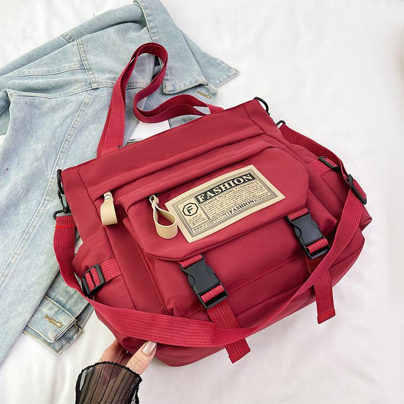 Сумка-тоут в стиле ретро с японским инструментом, студенты колледжей ездят на занятия, носят с собой большую переносную сумку для репетиторства, сумка-мессенджер