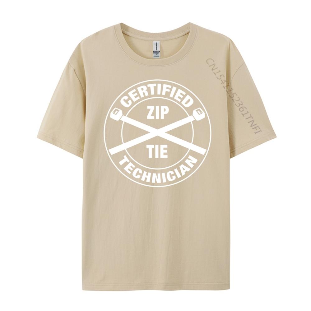Certified Zip Tie Technician Humorous Funny Guy Funny T Shirts Fashionable and Trendy T-Shirts Vaporwave