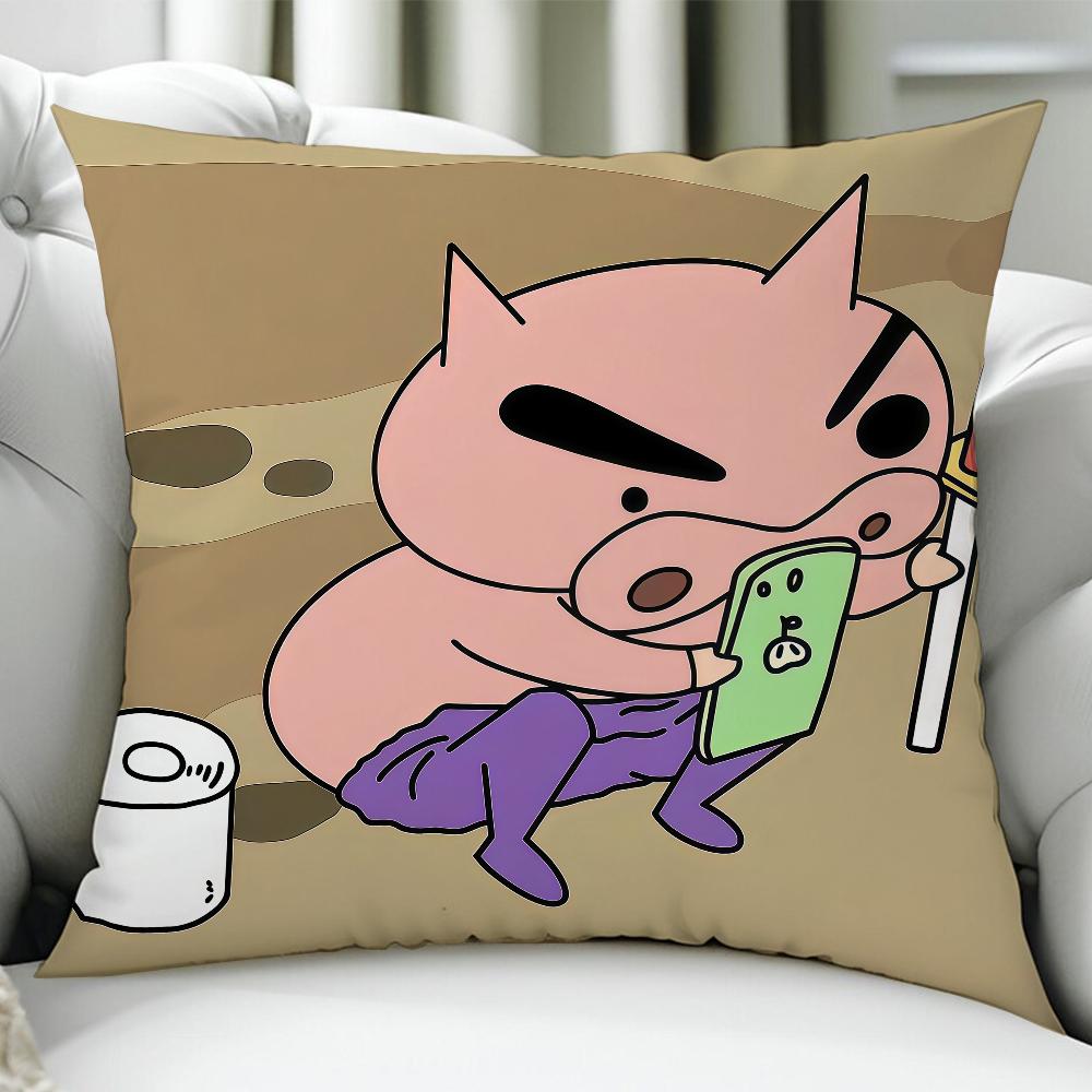 BBuriburizaemon Cute Funny cushion cover Birthday Anniversary Gifts Double Sided Printed Zipper Cushion Cover Soft Skin Bedding