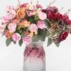 DIY Accessories Faux Rose Flower Multicolor Fake Flower New Simulation Flowers  Wedding Decoration
