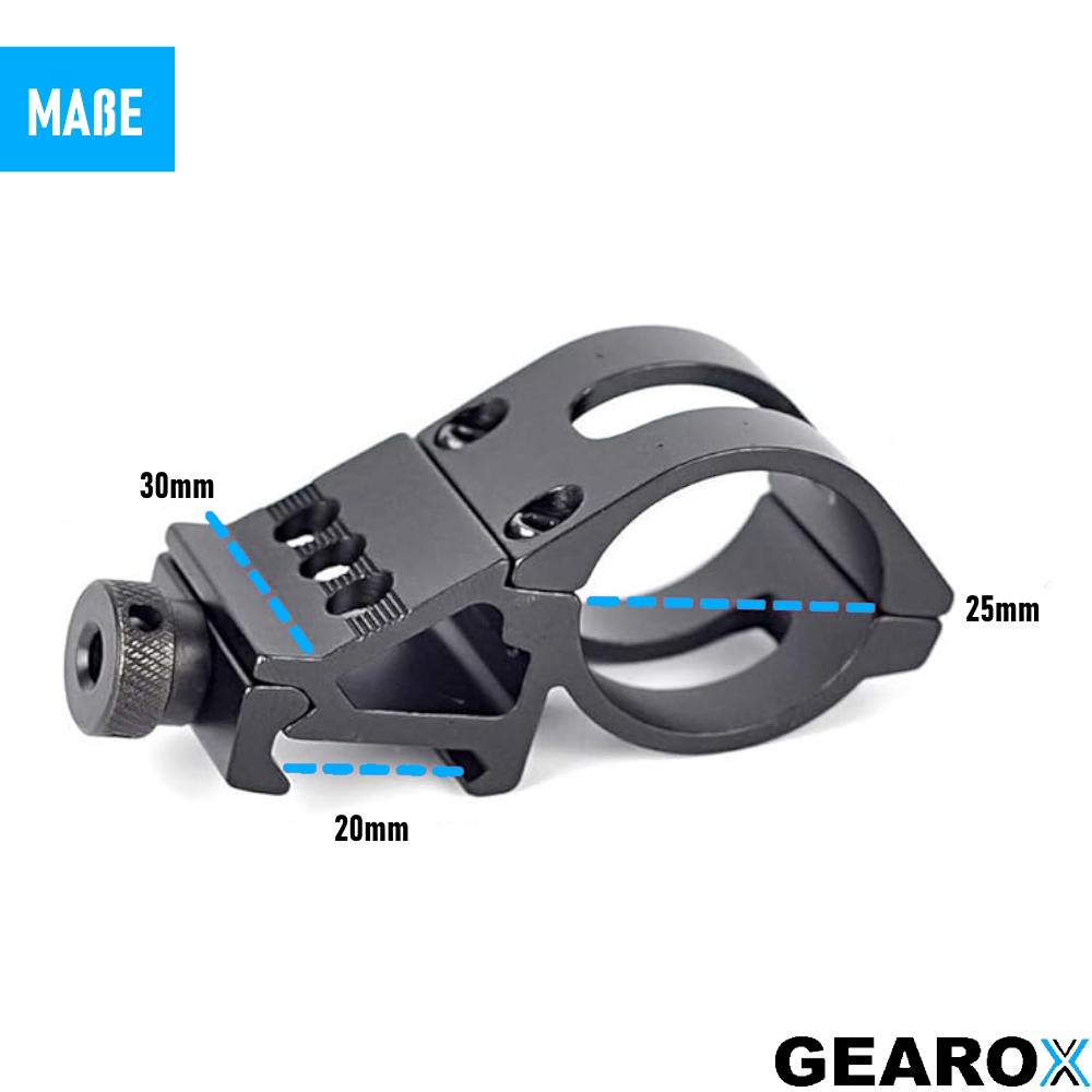 Универсальное крепление светодиодного фонаря GEAROX для страйкбольного оружия, универсальный держатель