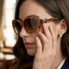 Used CHANEL Sunglasses Coco Mark Ribbon 5170-A Tortoiseshell