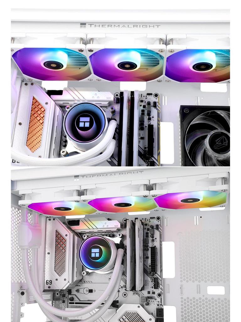 Водяной кулер для процессора Limin ARGB FN240/FN360, черный и белый