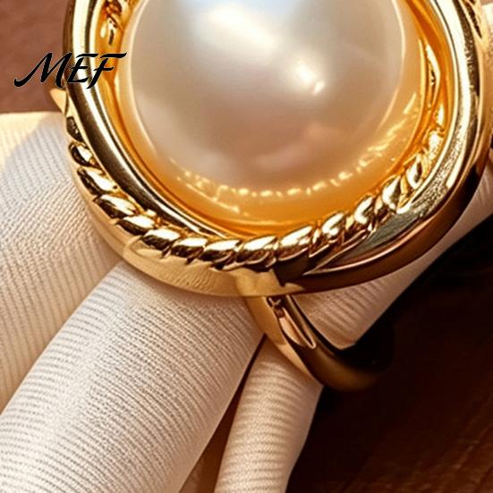 Elegant Pearl Scarf Buckle Alloy Silk Ring with Faux Pearls, Clip Rings for Women, Bridal Jewelry Round Clip, Retro Holder Dresses And Shirts Vintage