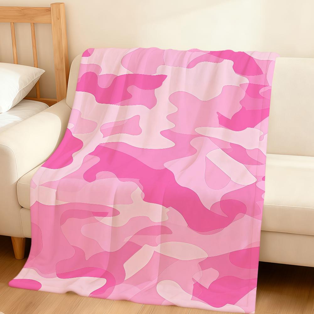 Fashion Retro Colorful Camouflage Art Flannel Soft Warm Plush Blanket Sofa Living Room Pet Hogar Bedroom Gift Home Car Portable