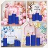 Polyester Desserts Tablecloth Reusable Party Wedding Decor DIY Cylinder Cover  Cake Column Backdrop