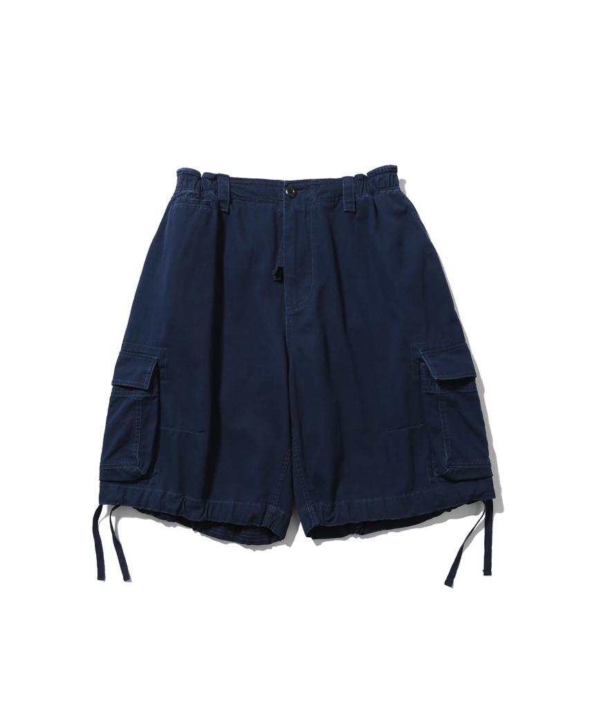 ANGLAN Military Cargo Half Pants - Navy