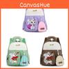 Милый Мультяшный Рюкзак для Девочек и Детей из Оксфордской Ткани для Школьного Образования с Регулируемыми Изогнутыми Плечевыми Ремнями