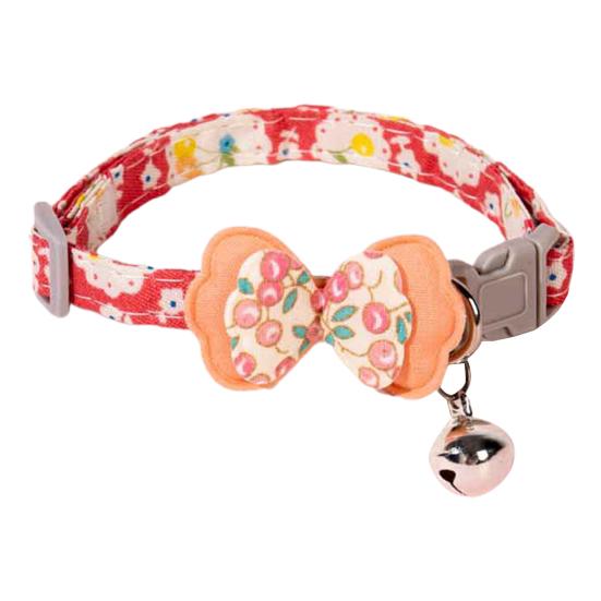 Ошейник для кошек с подвеской в виде колокольчика, дизайн в виде бабочки и звезды, регулируемый ошейник для котенка