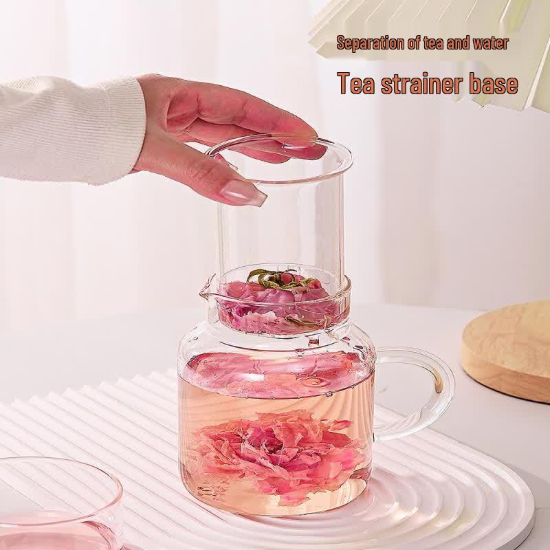 800ml Borosilicate Glass Tea Infuser Water Bottle