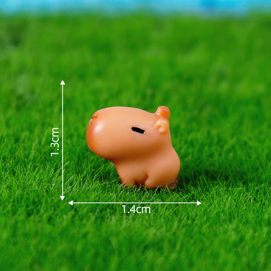 Cute Capybara Mini Figure Blind Box Decorations Resin Craft Toy Car Desk Ornament