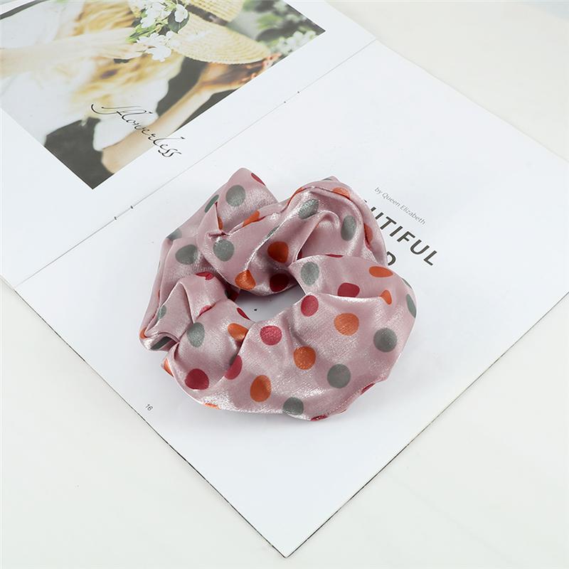 60 Styles Women Girls Satin Scrunchie Candy Color Hair Ties Rope Elastic Fashion Hair Bands Vintage Simple Hair Accessories Gift