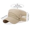 Spring Summer Anti-UV Baseball Cap Adjustable Casual Cadet Hat Outdoor Breathable Flat Top Cap Men