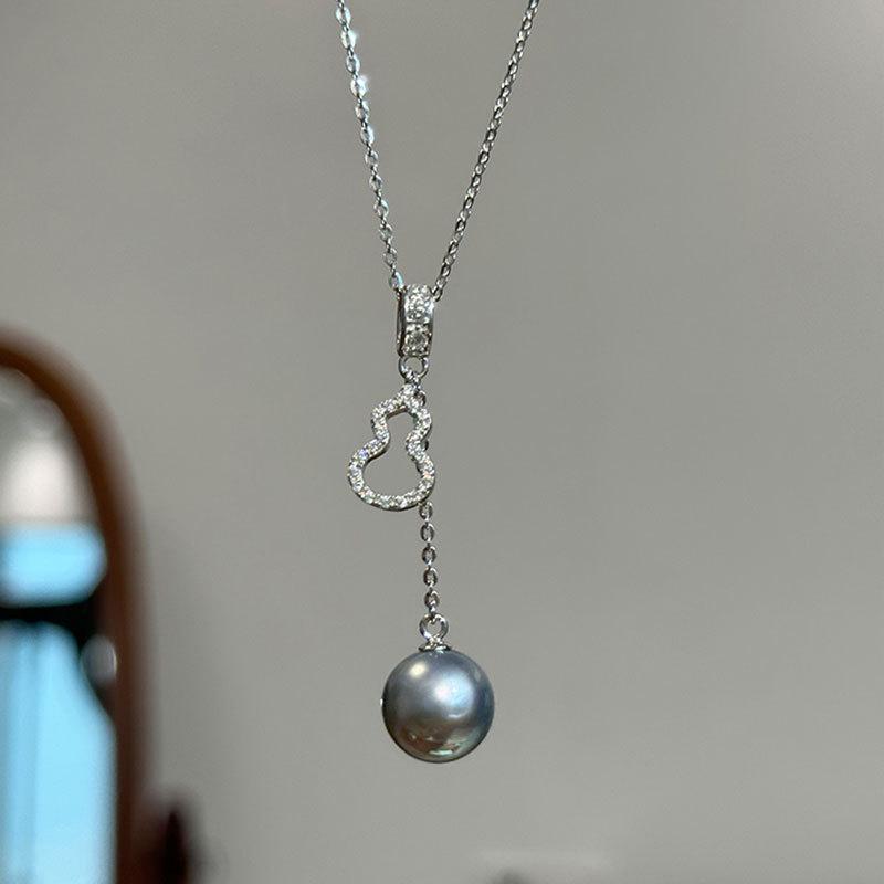 Легкое роскошное высококачественное ожерелье с подвеской из тыквы и циркона, женская элегантная индивидуальная модная универсальная цепочка на шею, цепочка для свитера