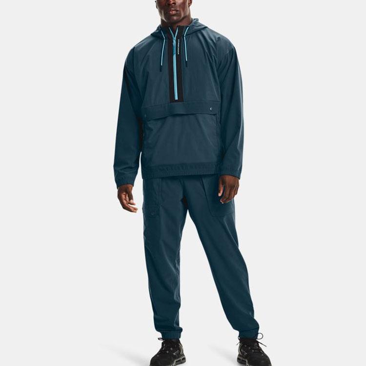 Under Armour RUSH Толстовки Мужские Синие С капюшоном Умеренный Обычный 1366188-413