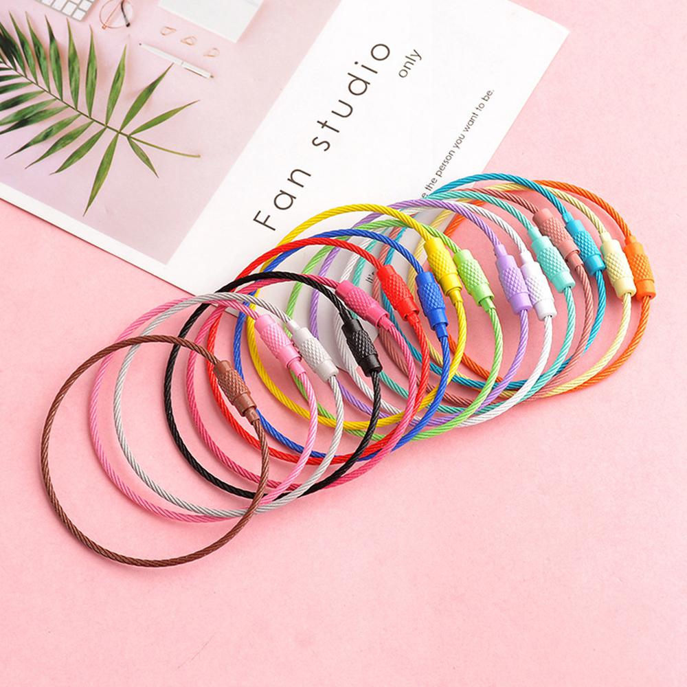 5/10 шт. веревка вращающийся винт DIY проволочное кольцо металлический материал брелок брелок пряжка