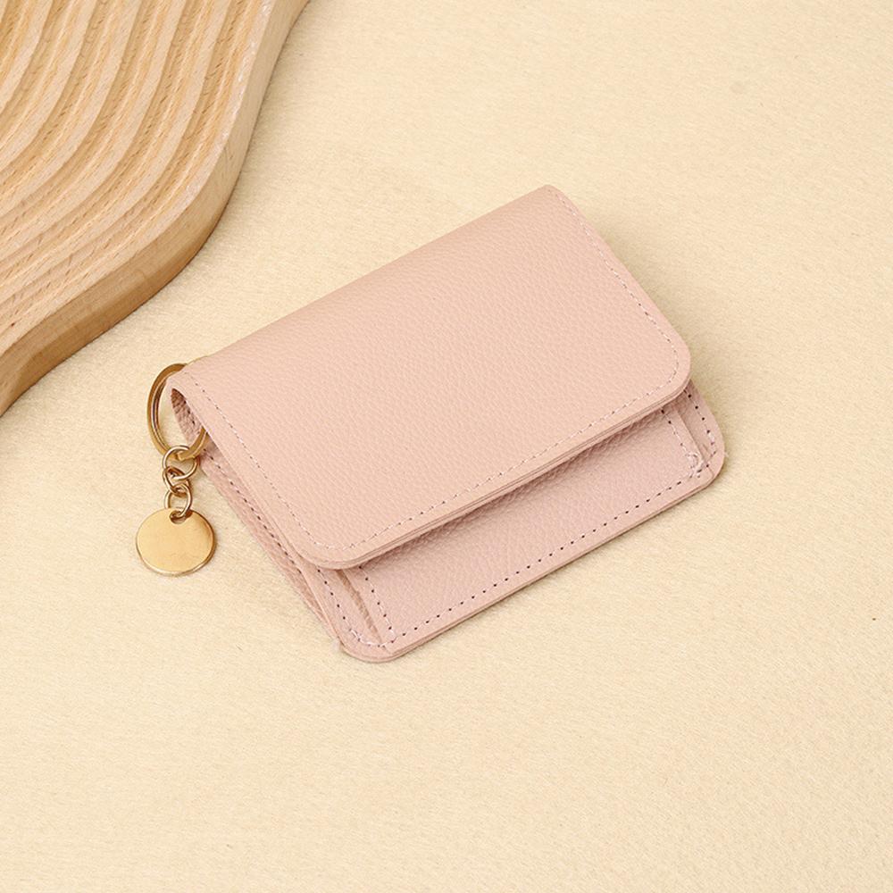 Simple Short Wallet Coin Purse for Woman Card Holder Female Mini Clutch