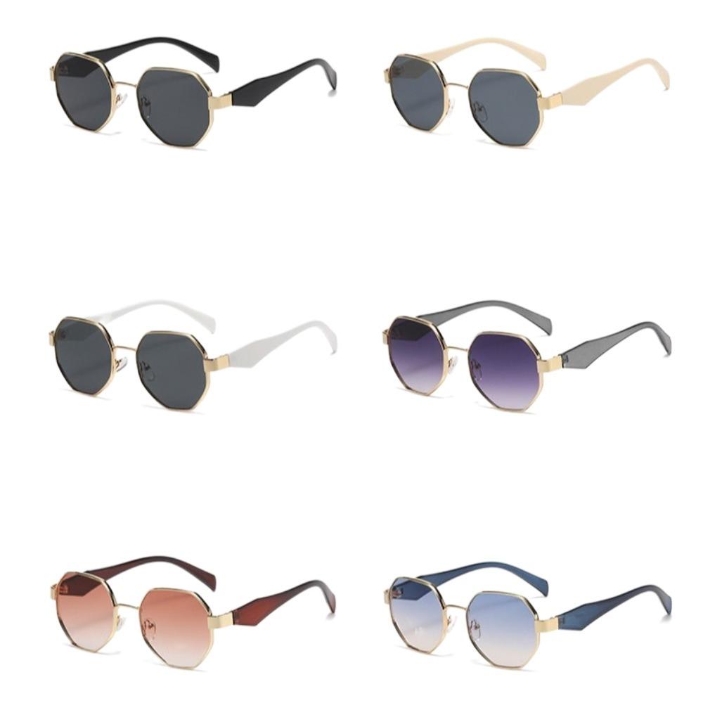 Gradient Color Polygonal Sunglasses Classic Anti-UV Glasses Fashion Women Sunglasses  Vacation