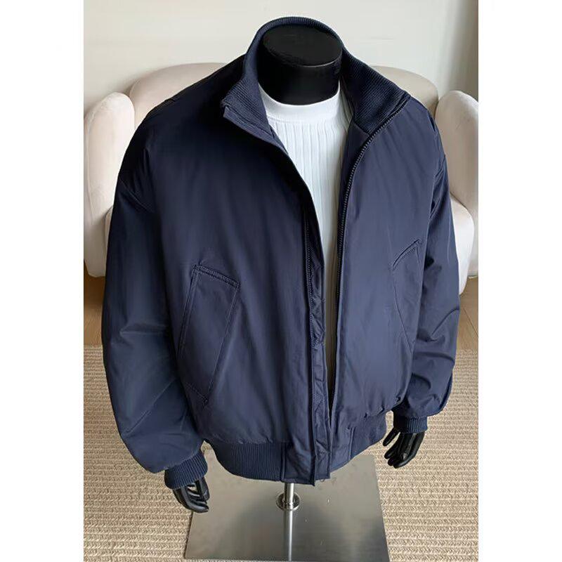 Унисекс Зимняя Летная Куртка в Стиле Гочао, Прямого Кроя - На Утеплителе из Хлопка, Плотная, Модная и Свободная.