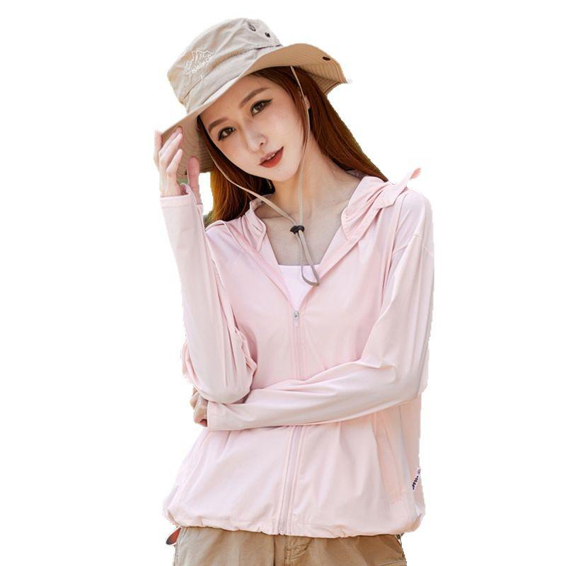 LULU OIOI Унисекс-куртка из ледяного шелка с широкими полями, с защитой от УФ-излучения, тонкая и дышащая для летнего отдыха на открытом воздухе.