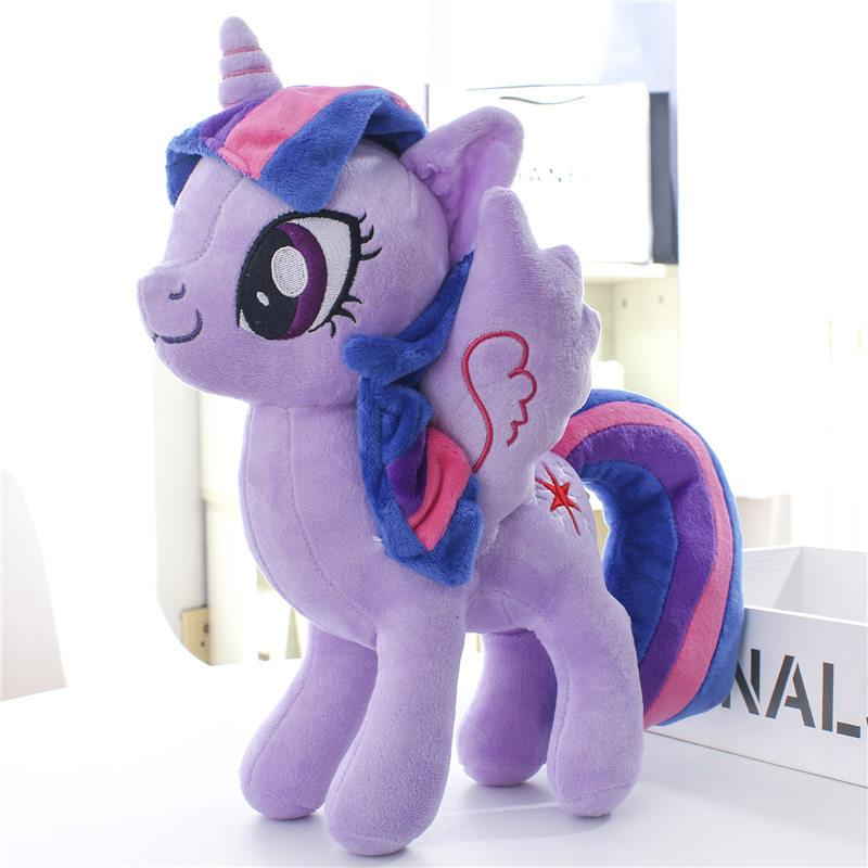 New My Little Pony Plush Toys Twilight Sparkle Pinkie Pie Rarity Fluttershy Applejack Rainbow Dash Stuffed Doll Kid Xmas Gift