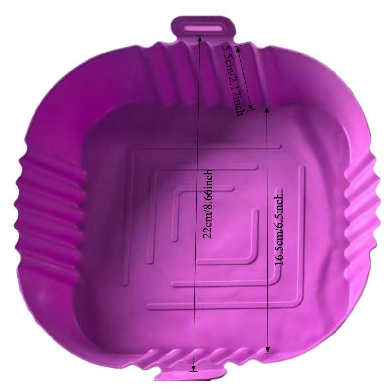 Силиконовые аэрофритюрницы, противень для выпечки, многоразовая аэрофритюрница, аксессуары для сковороды для пиццы, антипригарная силиконовая подкладка для аэрофритюрницы, кухонные гаджеты