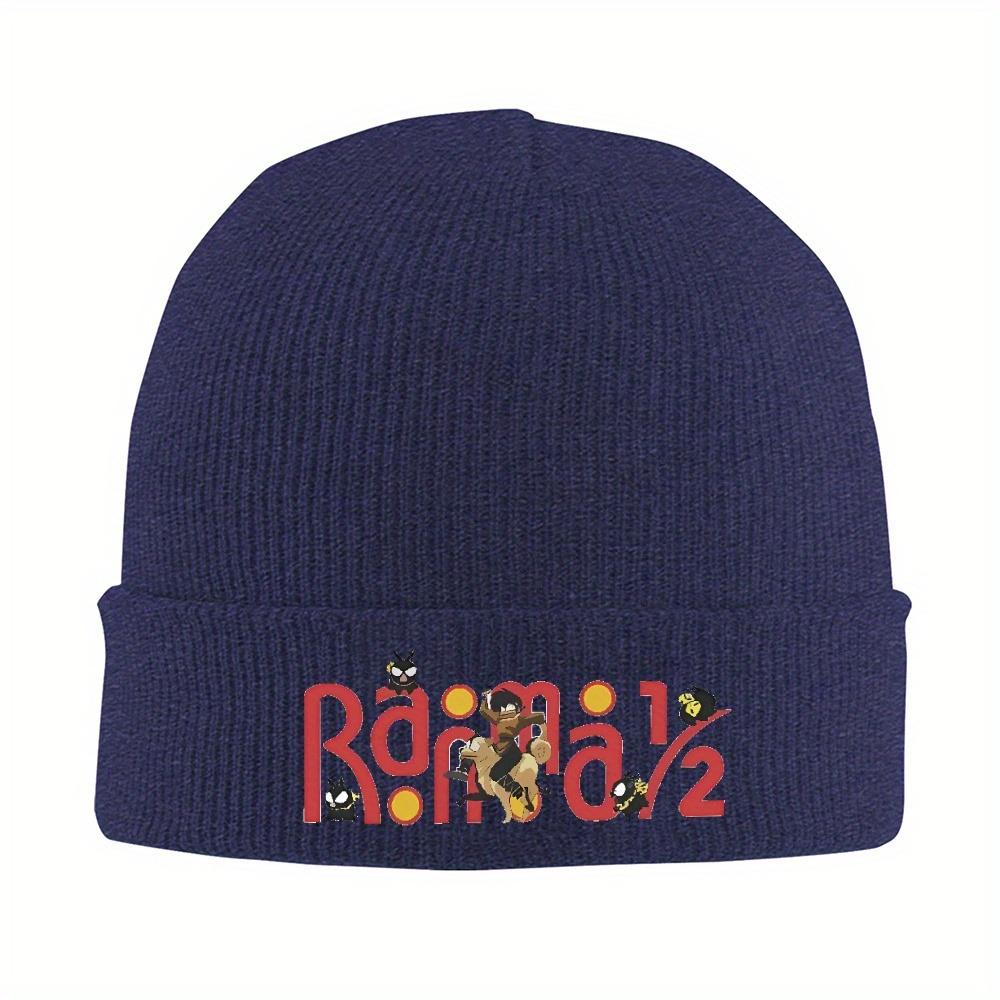 pc Ranma Pchan Pigs Bonnet Hats Knit Hat Unisex Women Unisex Hip Hop Elastic Beanie Hats Winter Kpop Printed Cap