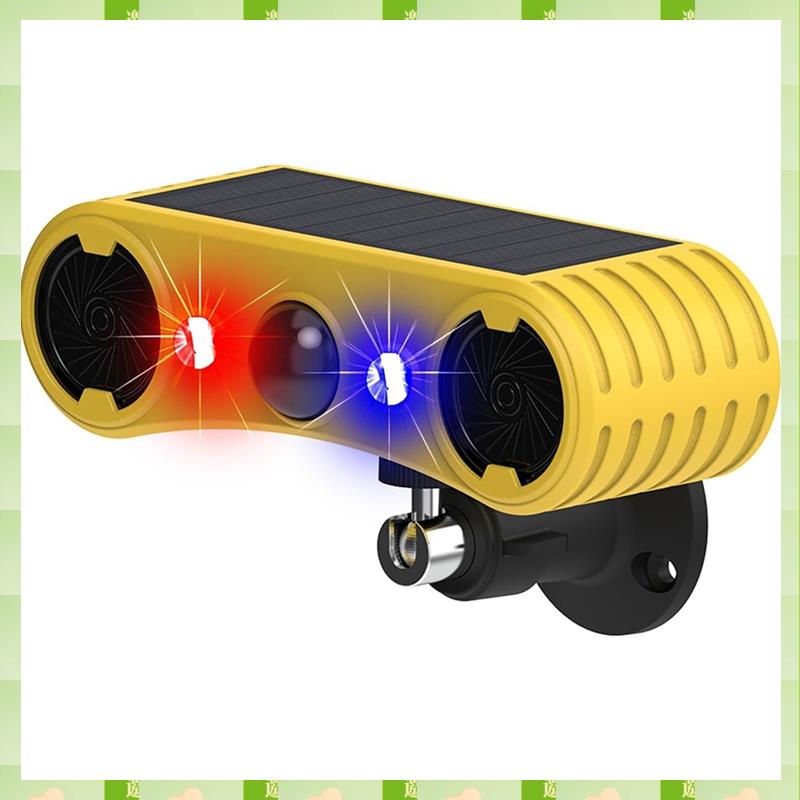 2025 Solar Motion Sensor Alarm, Outdoor Warning Light,13 Sounds Security Alert System Animal Repeller For Farm Yard Barn,Solar M