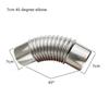 45 Degree Elbow Pipe Chimney Liner Bend Stainless Steel Multi Flue Stove Pipe Gas Water Heater Exhaust Pipe Wood Stoves Chimney