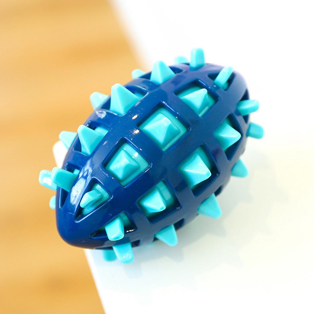 Резиновый жевательный мяч для щенков со пищалкой, почти неразрушимый и жевательная игрушка для питомцев для средних и крупных пород