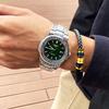 Роскошные мужские наручные часы Светящиеся Водонепроницаемые Дата Мужские часы Нержавеющая сталь Мужские кварцевые часы Повседневные мужские часы