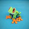 3D-печатная многосоставная милая лягушка с магнитной фигуркой, домашний декор, кавайные аксессуары для новинки, подарка женщине, мужчине, детской игрушки